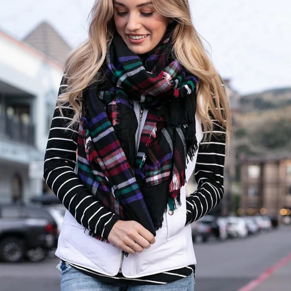 Grace and Lace Scarf Winter Weight Pocket Poncho/Scarf